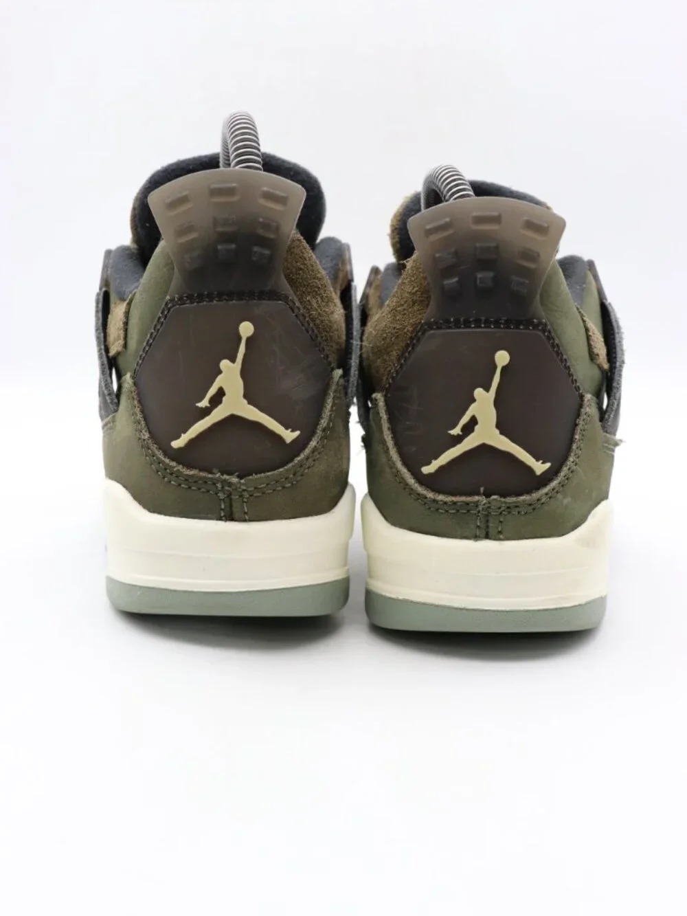 Nike Air Jordan 4 Craft Olive Youth 5 Women’s 6.5 Suede Sneakers FB9928-200 - Picture 5 of 9